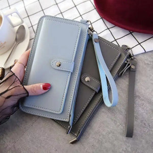 Women Wallet Pu Leather Long Multi-Card Clutch Purse