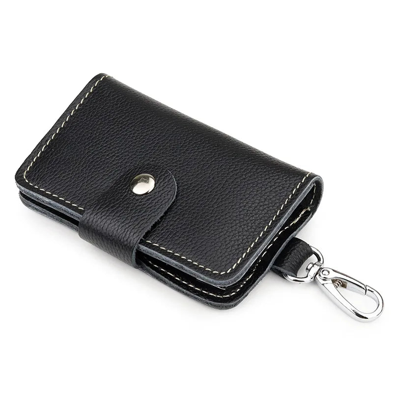 Men's Leather Key Organizer Belt Wear Housekeeper Keychain