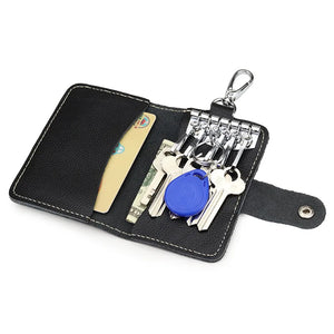 Men's Leather Key Organizer Belt Wear Housekeeper Keychain