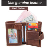 Men's RFID Leather Wallet Vintage Holiday Gift