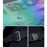 Laser PU Travel Fanny Pack Zip Waist Bags Hologram Banana Hip Bum