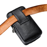 Men's Leather Belt Bag Business Style Wallet Case