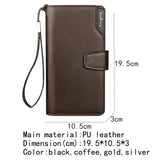 Multifunctional Men's Wallet with Zipper and Hasp Purses