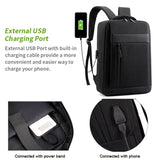 Waterproof Business Laptop Backpack with USB Charging