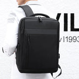 Waterproof Business Laptop Backpack with USB Charging