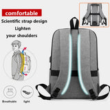 Waterproof Men's Backpack with USB Port for School and Work
