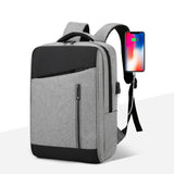 Waterproof Backpack Large Capacity USB Charging School Bag Pack Men