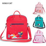 Oxford Storage Bag Unicorn Dinosaur Cartoon Printed Large Capacity Tuition Bag
