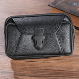 Men's PU Leather Belt Bag Business Style Wallet Purse