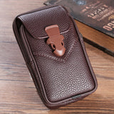 Men's Multifunctional PU Leather Belt Bag - Business Style Wallet Case