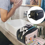 Waterproof Men's PU Leather Toiletry Bag Organizer