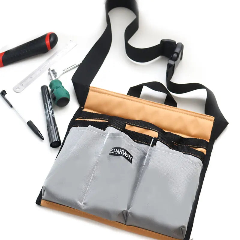 Canvas Waist Tool Bag Multi-pocket Electrician Toolkit Pouch