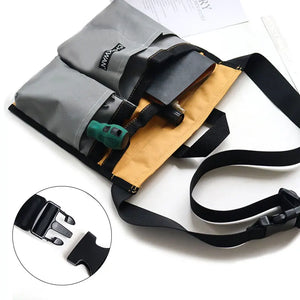 Canvas Waist Tool Bag Multi-pocket Electrician Toolkit Pouch