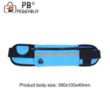 Sports Waist Bag Reflective Water Bottle Holder Gym Belt Pouch