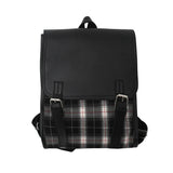 Teenager Laptop Backpack Lattice School Bag High Student Boy Girl Schoolbag