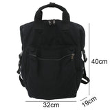 Multifunctional Teenager Laptop Backpack Women Canvas School Bag