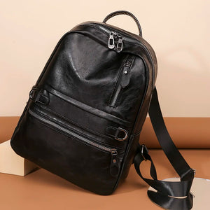 Vintage Women Backpack Large Capacity Student School Bag