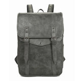 Vintage Waterproof Backpack Men School Bags Leather Travel Retro
