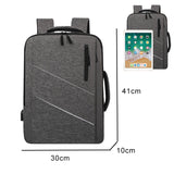 Waterproof Business 15.6 Inch Laptop Backpack USB Charging Korea Style