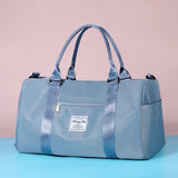 Weeks Travel Duffel Bag Waterproof Large Weekend Bag with Shoe Compartment