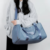 Weeks Travel Duffel Bag Waterproof Large Weekend Bag with Shoe Compartment