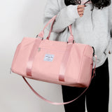 Weeks Travel Duffel Bag Waterproof Large Weekend Bag with Shoe Compartment