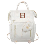 Multifunctional Women's Nylon Backpack Girls Laptop School Bag