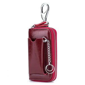 Leather Women Key Wallet - Housekeeper
