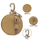 Molle tactical key bag change portable round bag
