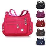 Women Crossbody Messenger Bag Waterproof Nylon Single Shoulder Pack