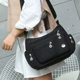 Women Crossbody Messenger Bag Waterproof Nylon Single Shoulder Pack