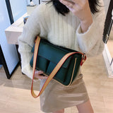 Winter Crossbody Bag PU Leather Lady Handbag with Multiple Pockets