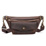 Leather Fanny Pack Hip Bum Waist Bag Multifunctional Shoulder Bag