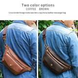 Leather Fanny Pack Hip Bum Waist Bag Multifunctional Shoulder Bag
