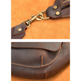 Leather Fanny Pack Hip Bum Waist Bag Multifunctional Shoulder Bag