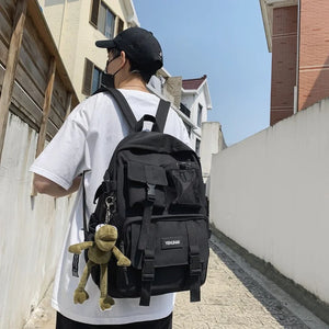 Waterproof Nylon Women Backpack with Multiple Pockets