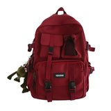 Waterproof Nylon Women Backpack with Multiple Pockets