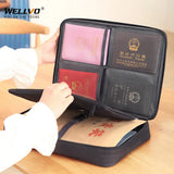 Multipocket Business Travel Bag Waterproof Document Storage Handbag