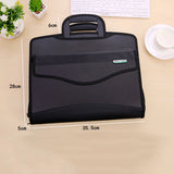 Canvas Document Bag Waterproof Multi-Layer File Organizer