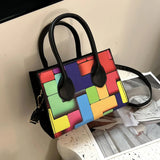 Adjustable Strap Shoulder Bag Colored Clutch Handbag