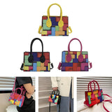 Adjustable Strap Shoulder Bag Colored Clutch Handbag