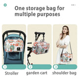 Mummy Diaper Bag Large Capacity Print Diaper Organizer Bag