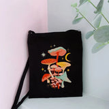 Mushroom Canvas Handbag Messenger Bag Girls Shoulder Bag