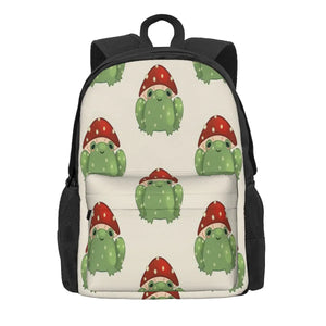 Mushroom Frog Backpacks Men's & Women's School Bag