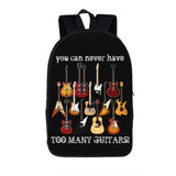 Music Note Backpack Daypack Guitar / Piano Daypack Women Men Rucksack
