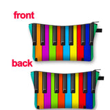 Music Notes Cosmetic Case Women Makeup Bags Piano Guitar