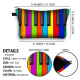Music Notes Cosmetic Case Women Makeup Bags Piano Guitar