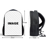 Music Notes Piano Keyboard Pattern Teenager School Bag Mini Mochila