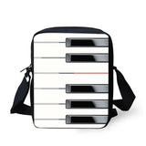 Music Sign Print Messenger Bag Student Casual Cross-body Satchel Handbag