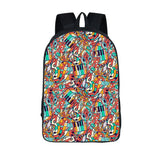 Musical Instrument Totes Bag Jazz Rock Women Backpack